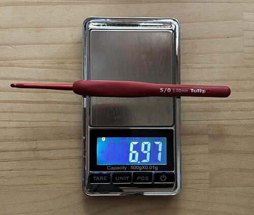 エティモレッド５／０号の重さの写真