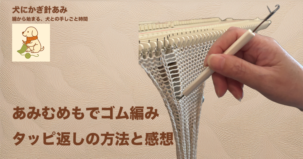 あみむめもでゴム編みのサムネイル
